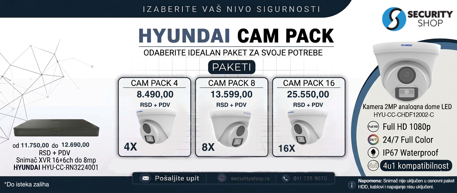PAKETI KAMERA PO PROMO CENI - DO ISTEKA ZALIHA!